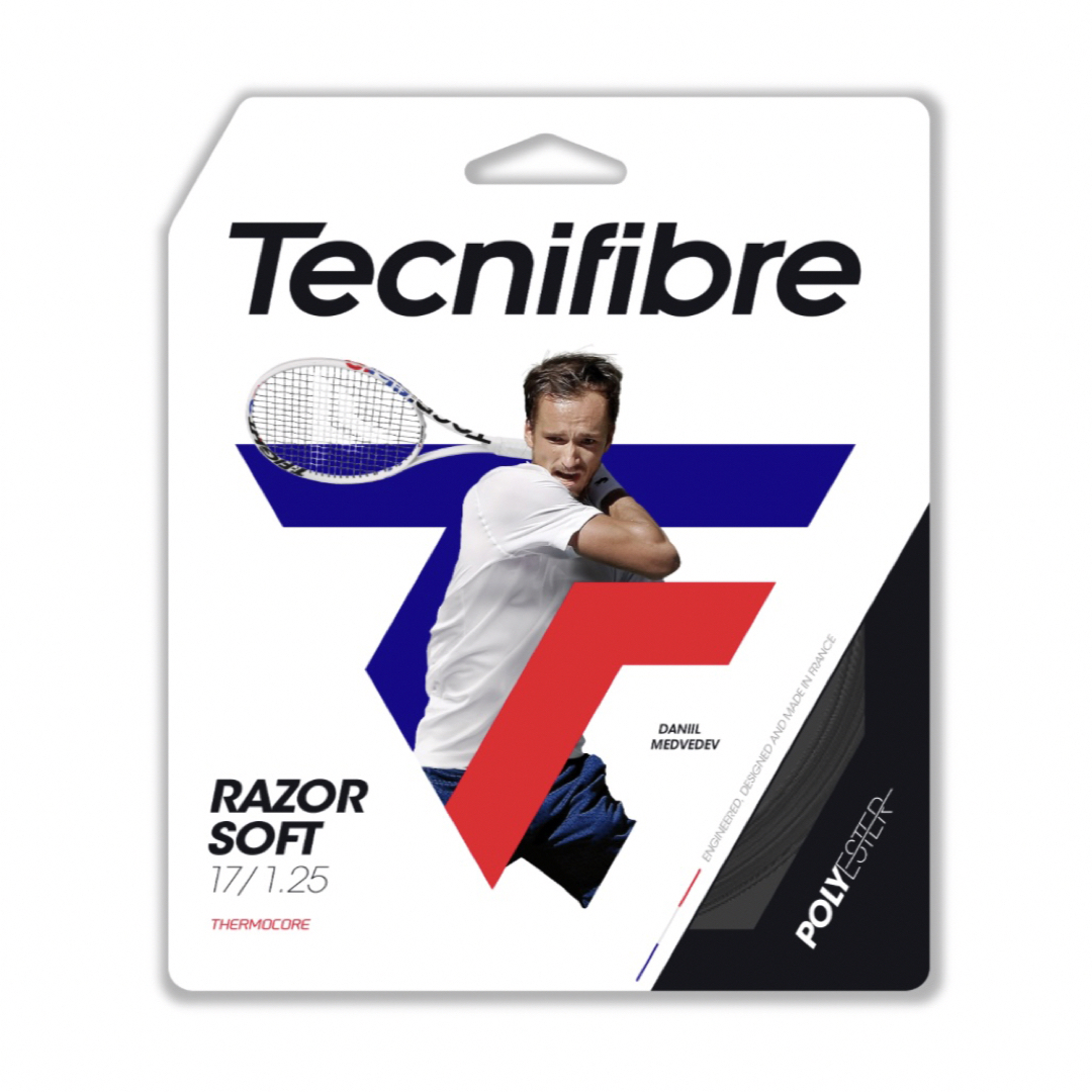 Tecnifibre(テクニファイバー)のテクニファイバー レーザーソフト 1.30mm RAZOR SOFT スポーツ/アウトドアのテニス(その他)の商品写真