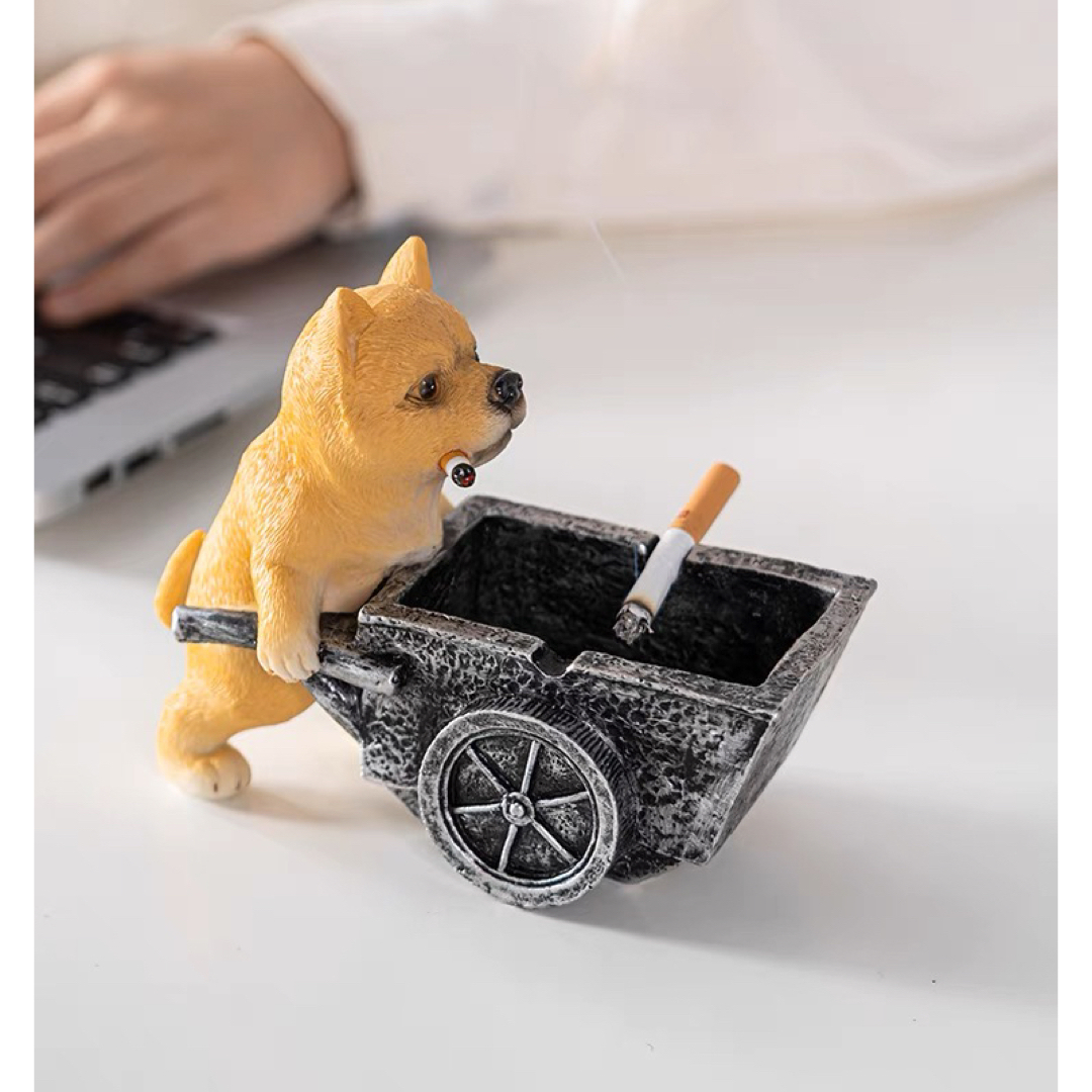 卓上灰皿 柴犬卓上収納.小物入れ.犬柄雑貨 キーケース 置物 www ...