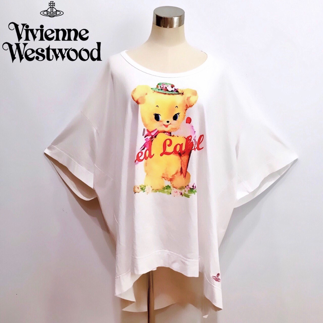 Vivienne Westwood(ヴィヴィアンウエストウッド)のヴィヴィアンウエストウッド クリーピーベア ドルマン ビッグ Tシャツ レディースのトップス(Tシャツ(半袖/袖なし))の商品写真