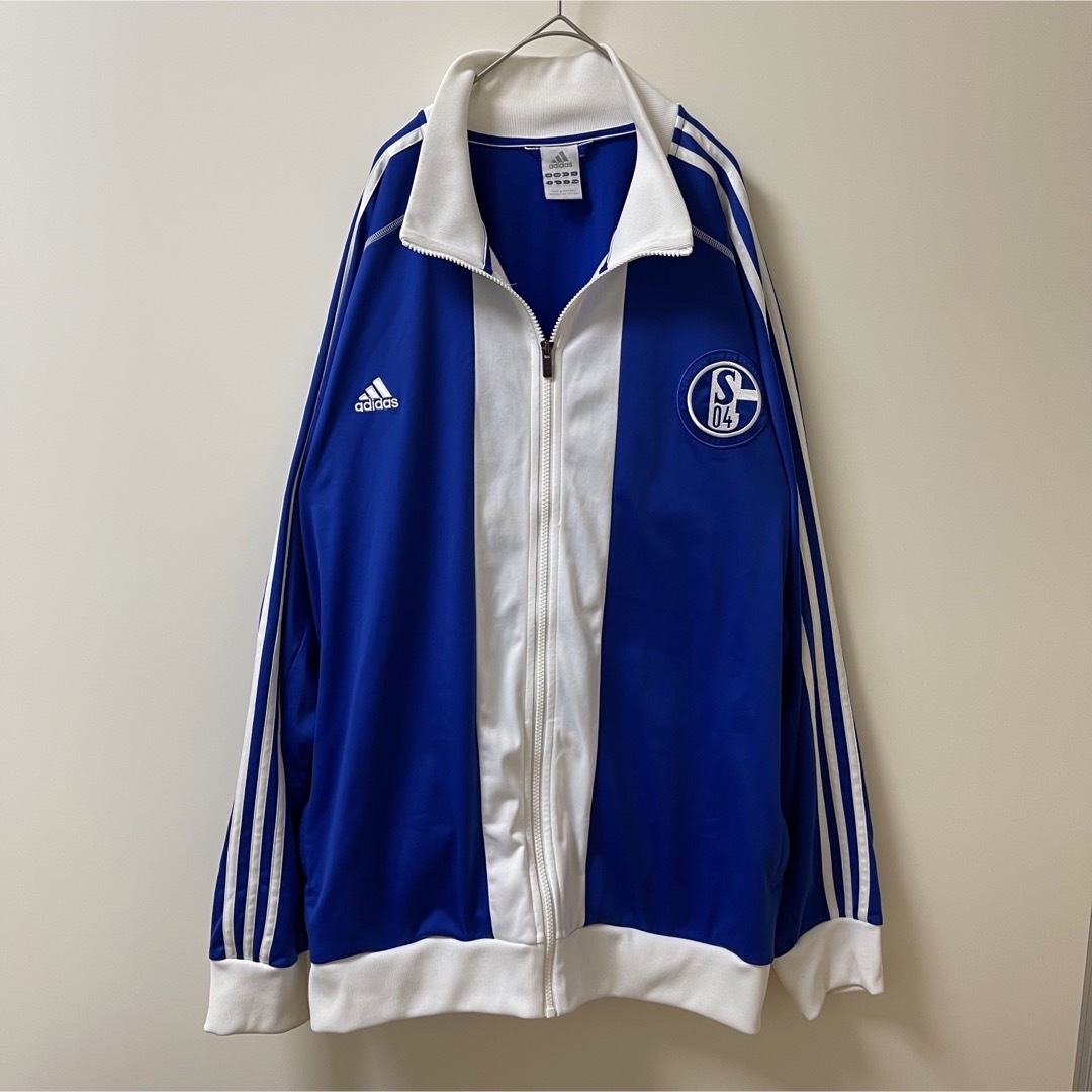 希少3XL アディダストラックジャケット刺繍ドイツサッカーschalkeシャルケ