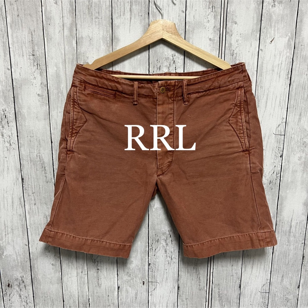 RRL - Double RLコットン オフィサーズ チノ ショートパンツ！の通販