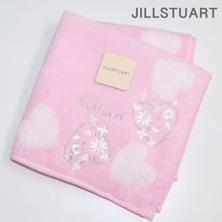 ジルスチュアート(JILLSTUART)の❤新品タグ付き ジルスチュアート タオルハンカチ【ハート柄】ピンク❤(ハンカチ)