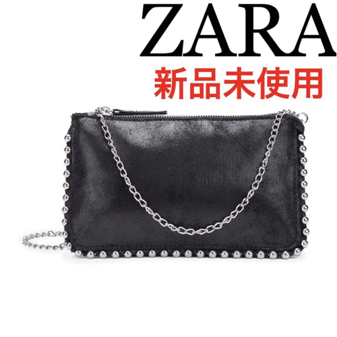 ❤️新品未使用品❤️ ZARA スタッズ付き チェーンバッグ クロスボディバッグ レディースのバッグ(ショルダーバッグ)の商品写真