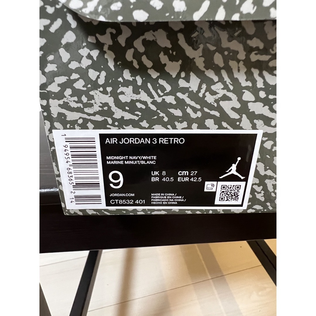 jordan 3 midnight navy 27