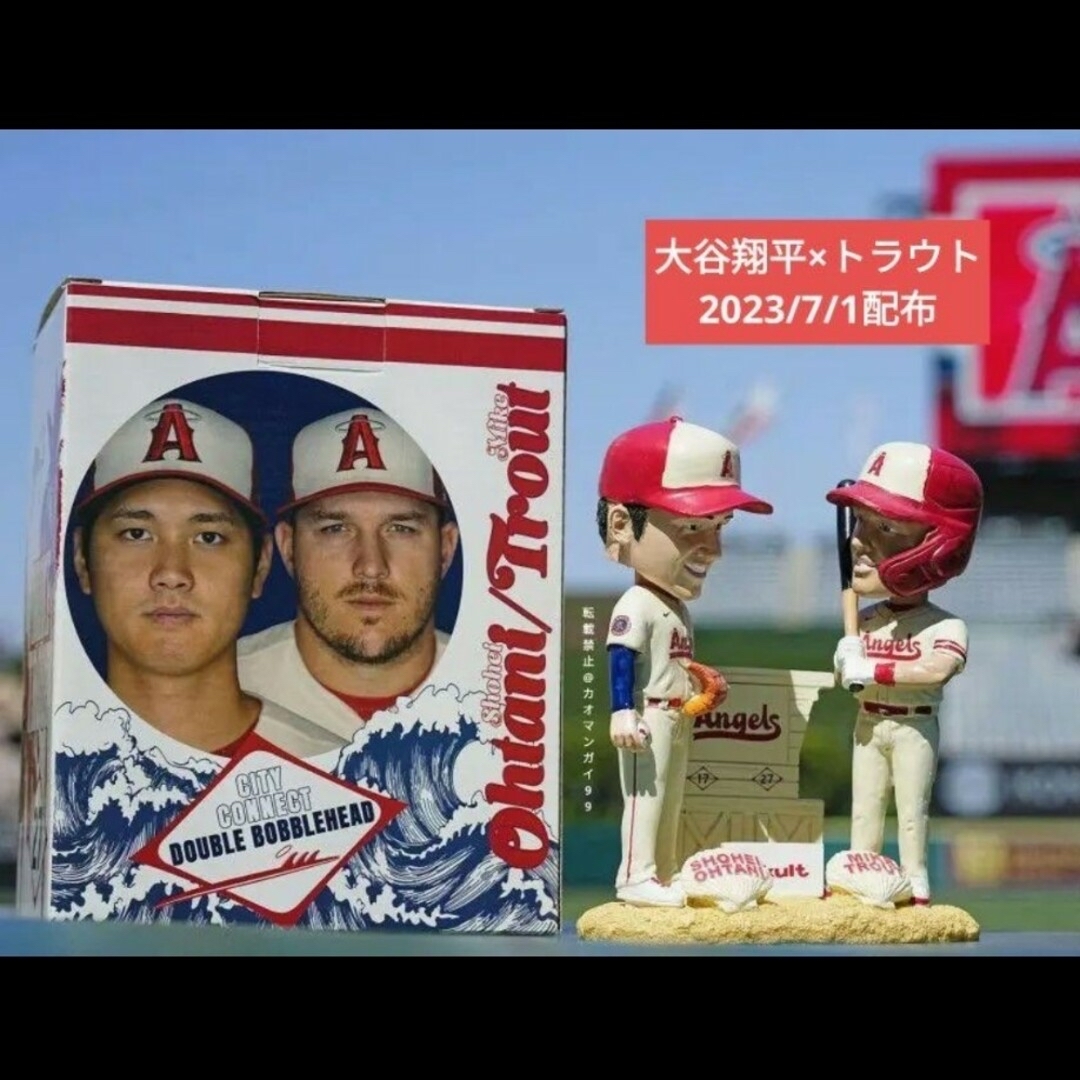 大谷翔平 ボブルヘッド エンゼルス シティコネクト 7月1日 限定配布 リペア品