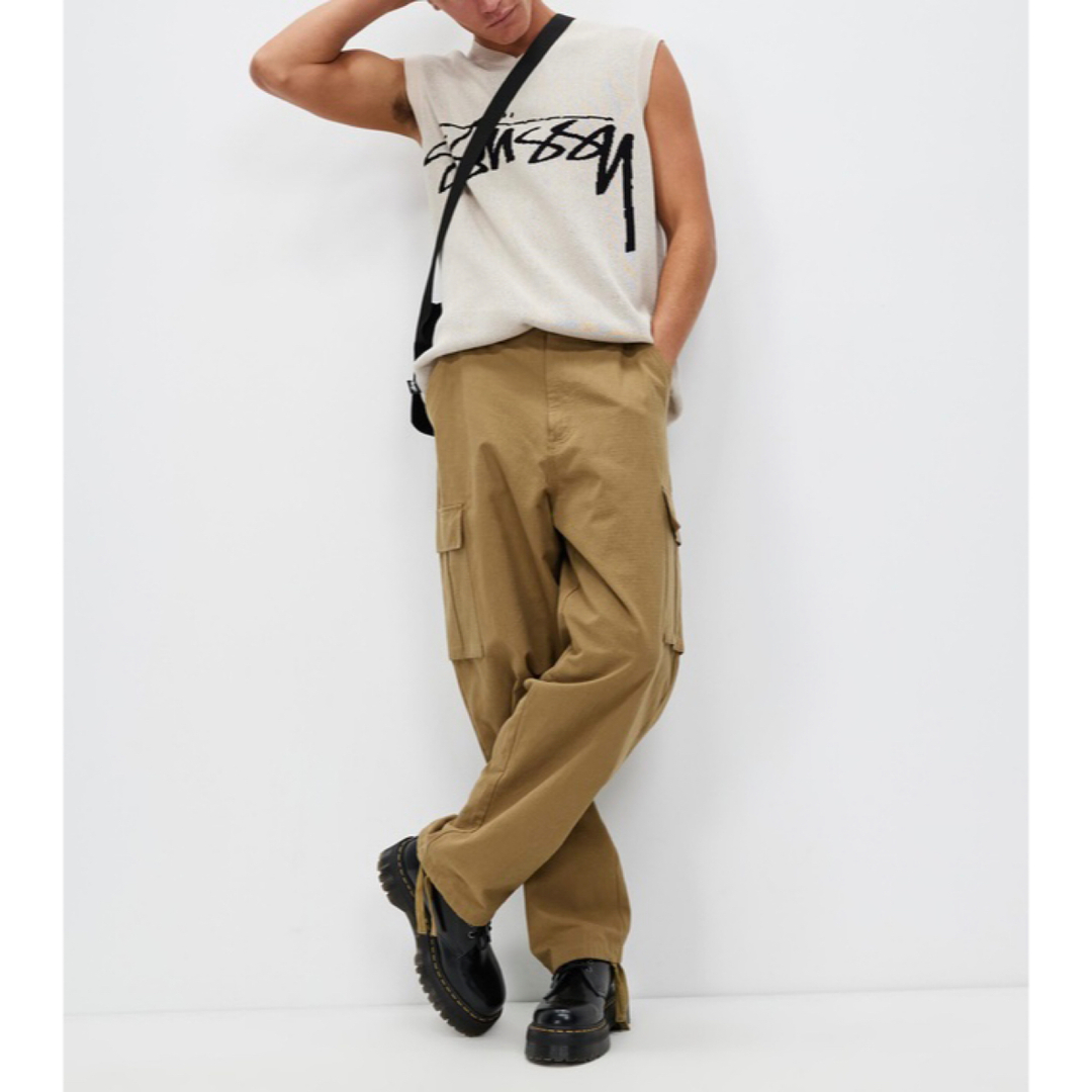 STUSSY - STUSSY コットンニットベスト Cream Lの通販 by Neo Hero's