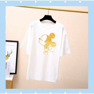 新品韓国　トップス　お洒落ティシャツ　半袖　Tシャツ(Tシャツ(半袖/袖なし))