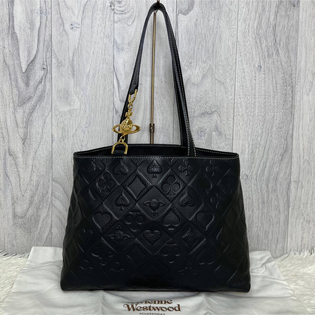 B5 極美品 Vivienne Westwood レザー トートバッグ チャーム