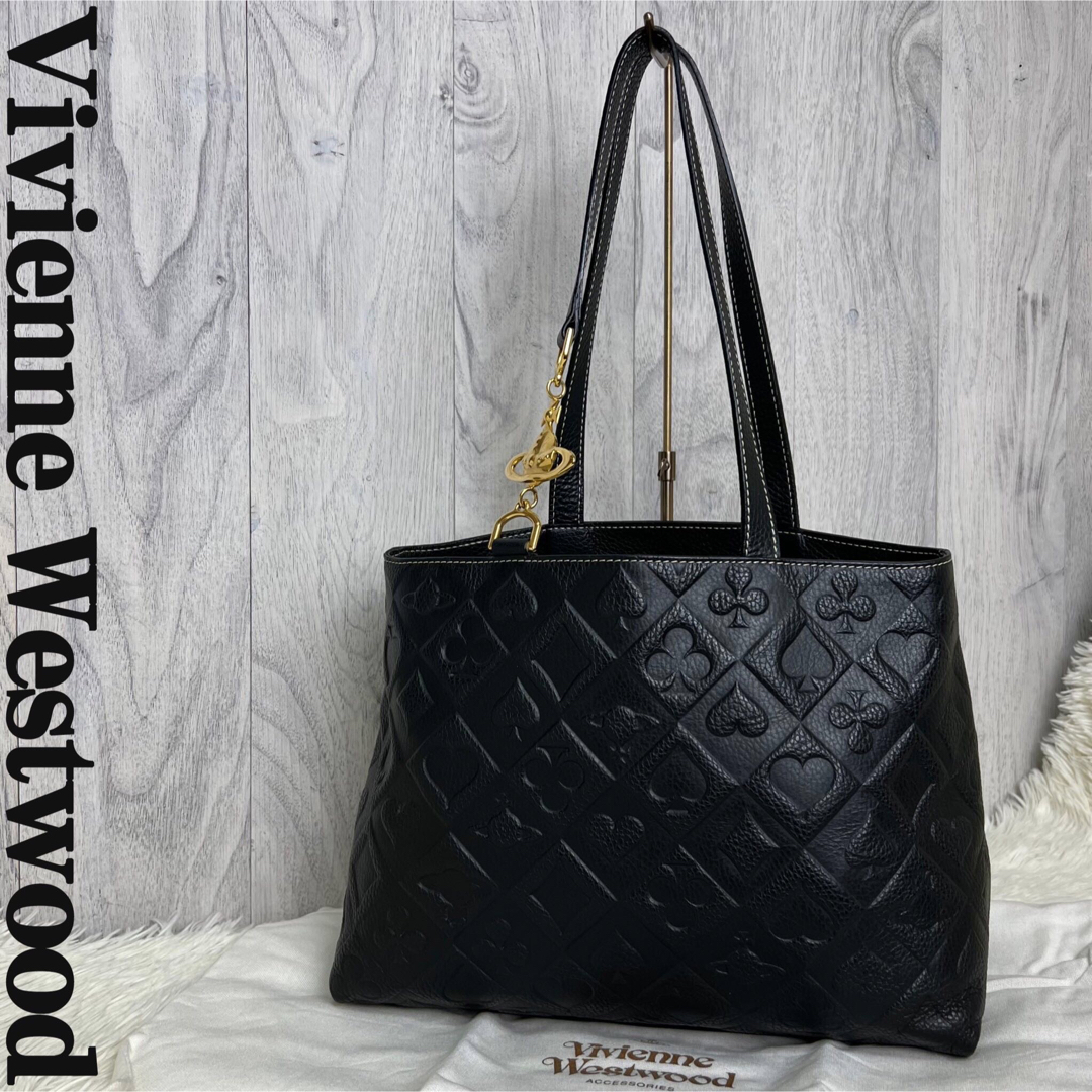 B5 極美品 Vivienne Westwood レザー トートバッグ チャーム