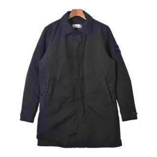 ストーンアイランド(STONE ISLAND)のSTONE ISLAND ストーンアイランド ステンカラーコート S 黒 【古着】【中古】(ステンカラーコート)