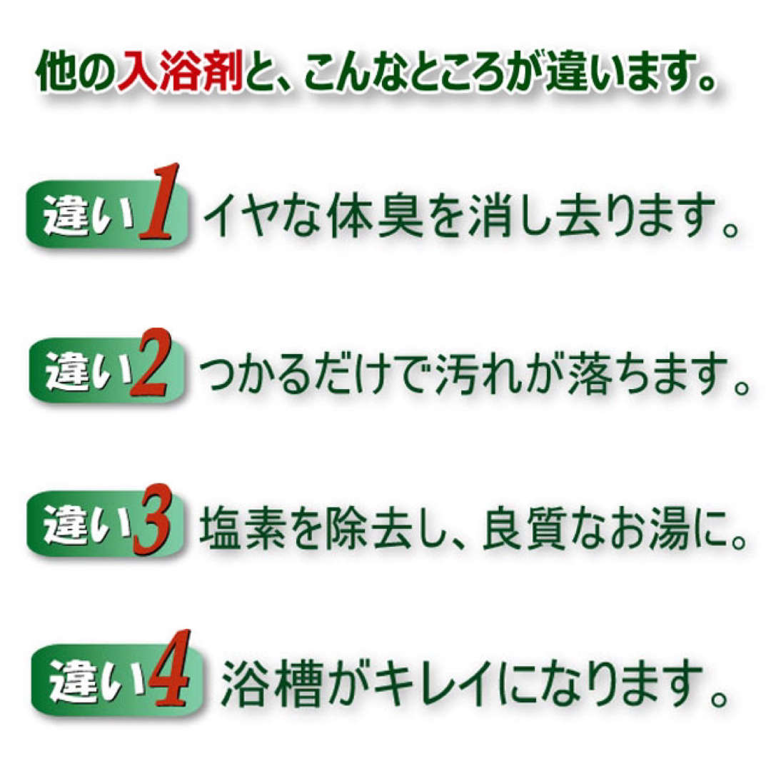 薬用入浴剤ガールセン「碧の雫」アトピーやご高齢者に　浸かるだけで汚れや加齢臭除去 コスメ/美容のボディケア(入浴剤/バスソルト)の商品写真