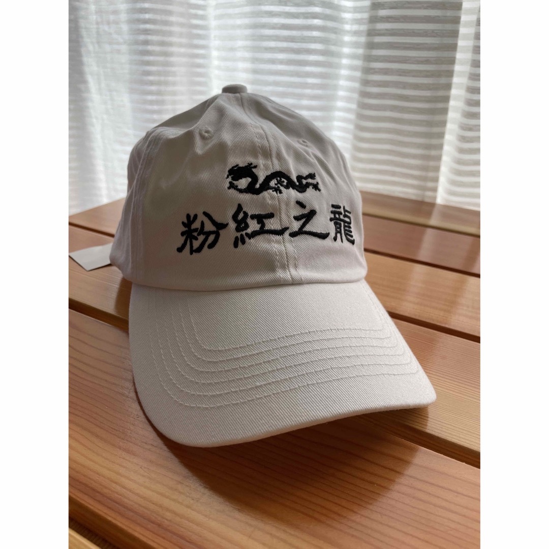 ピンクドラゴン クリームソーダ  粉紅之龍  ビンテージキャップ ホワイト メンズの帽子(キャップ)の商品写真