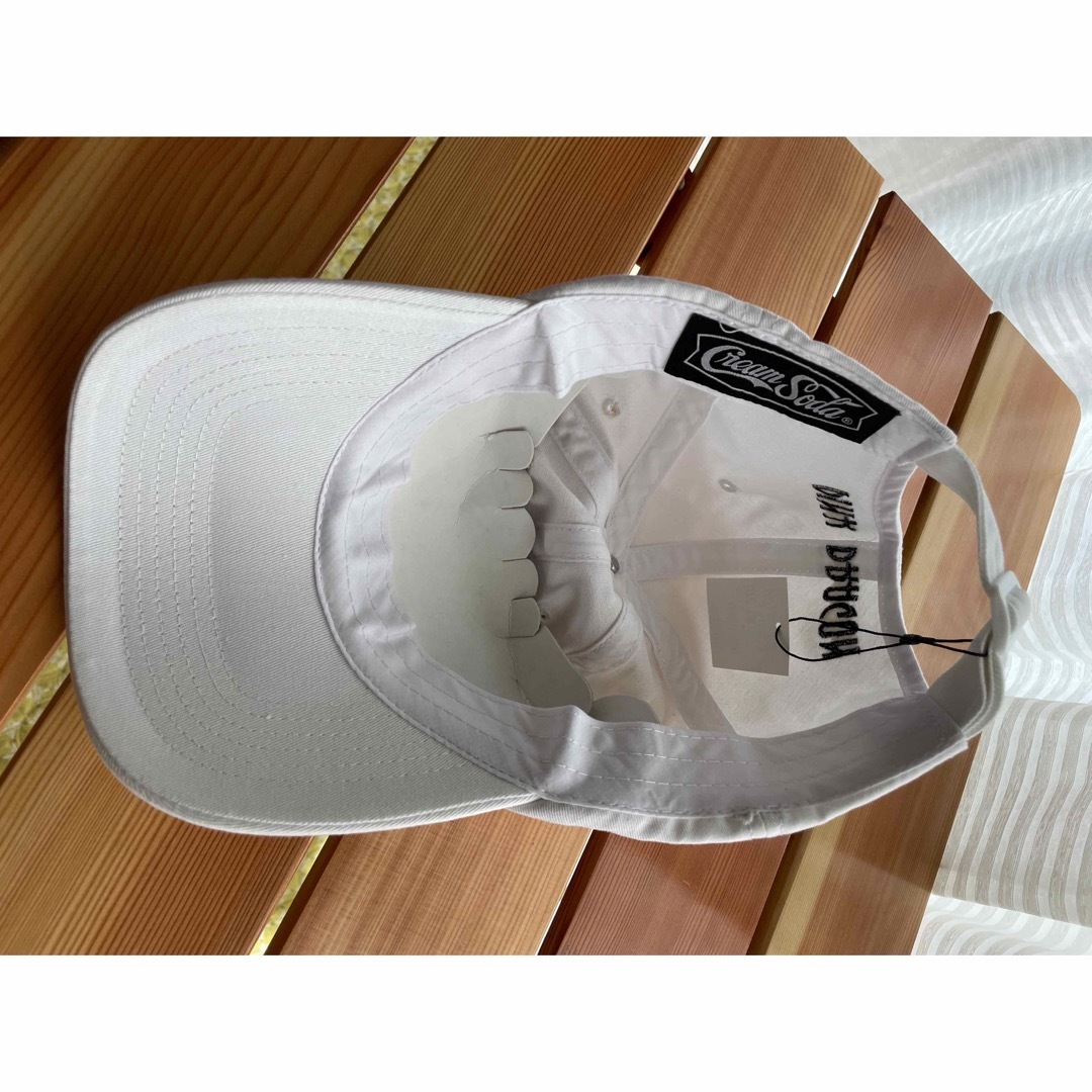 ピンクドラゴン クリームソーダ  粉紅之龍  ビンテージキャップ ホワイト メンズの帽子(キャップ)の商品写真