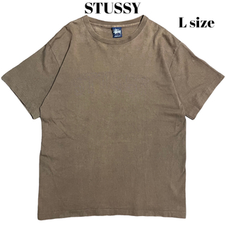 ステューシー(STUSSY)の90’s USA製 OLD STUSSY Tシャツ シングルステッチ ブラウン(Tシャツ/カットソー(半袖/袖なし))
