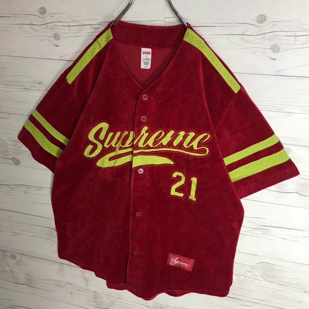 Supreme - 【即完売】Supreme 刺繍ビッグロゴ ベロア 入手困難 ベース