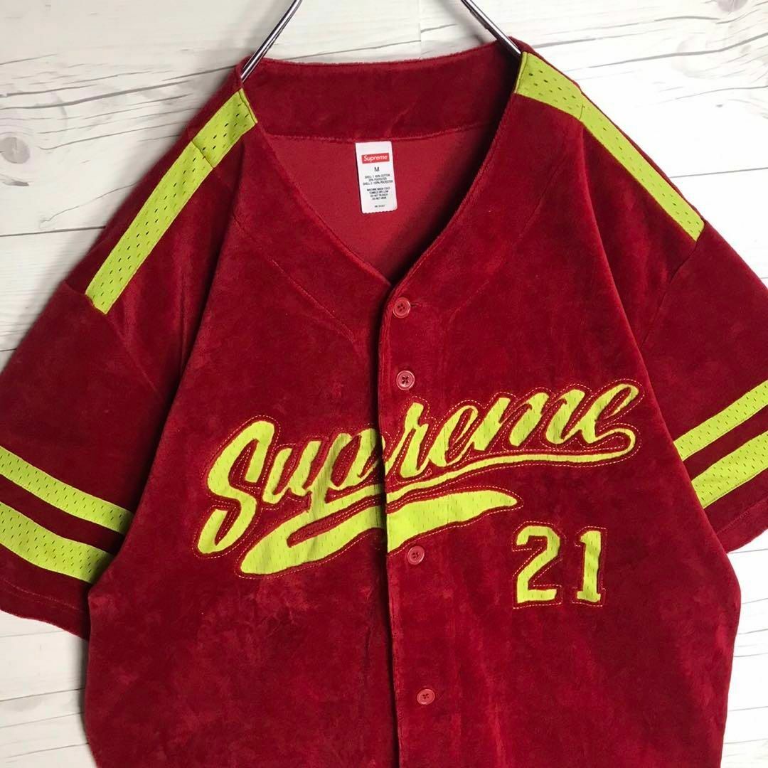 Supreme - 【即完売】Supreme 刺繍ビッグロゴ ベロア 入手困難 ベース