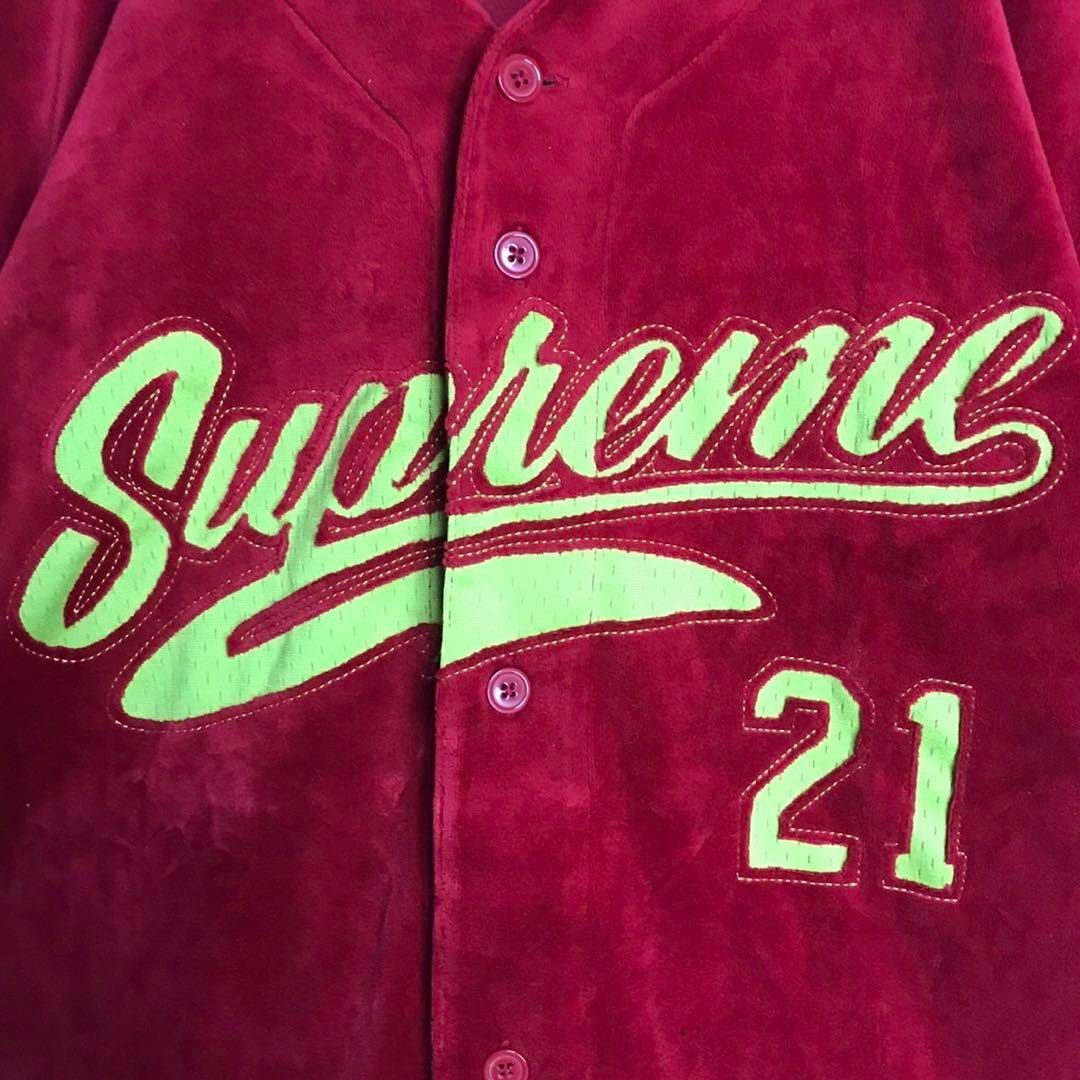 Supreme - 【即完売】Supreme 刺繍ビッグロゴ ベロア 入手困難 ベース