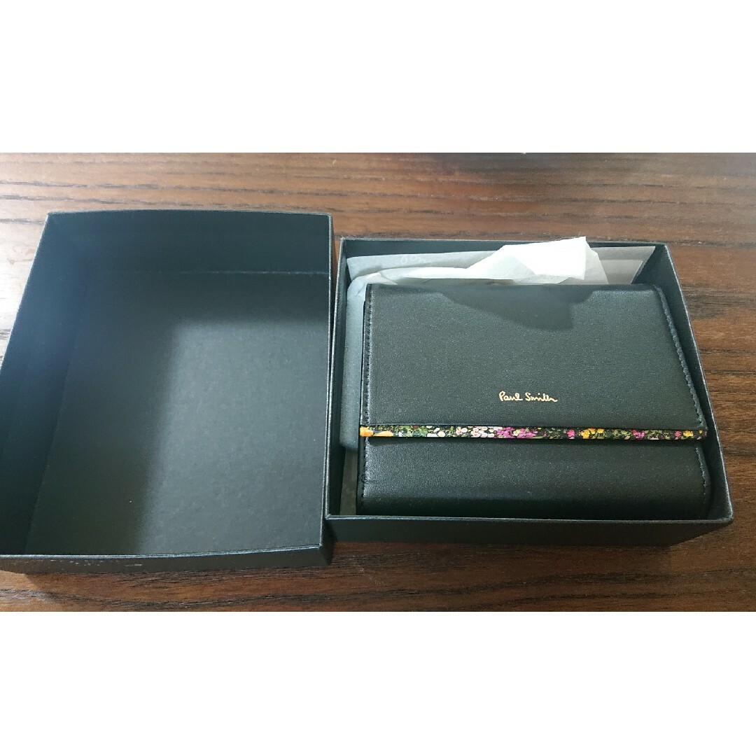 新品未使用】ポールスミス がま口二つ折り財布 ブラック | www