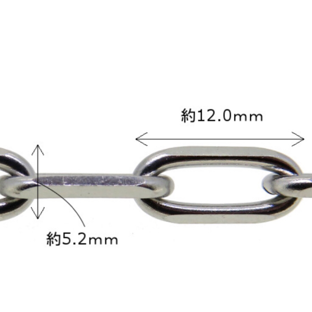 サージカルステンレスクリップ大ネックレス55cm