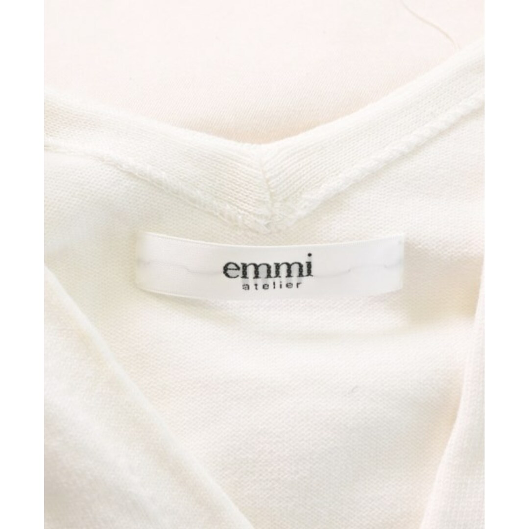 emmi atelier(エミアトリエ)のemmi atelier エミアトリエ ワンピース 1(S位) 白 【古着】【中古】 レディースのワンピース(ひざ丈ワンピース)の商品写真