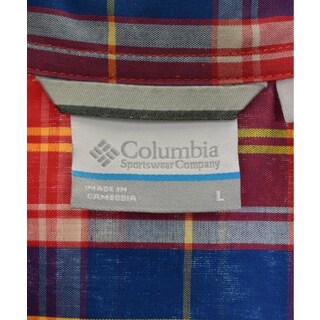 Columbia コロンビア カジュアルシャツ L 赤x青x黄(チェック)