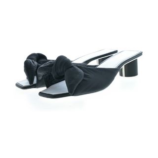 ジルサンダー(Jil Sander)のJIL SANDER ジルサンダー サンダル 38 1/2(25cm位) 黒 【古着】【中古】(サンダル)