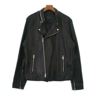 DIESEL BLACK GOLD - DIESEL BLACK GOLD ライダース 44(S位) 黒 【古着