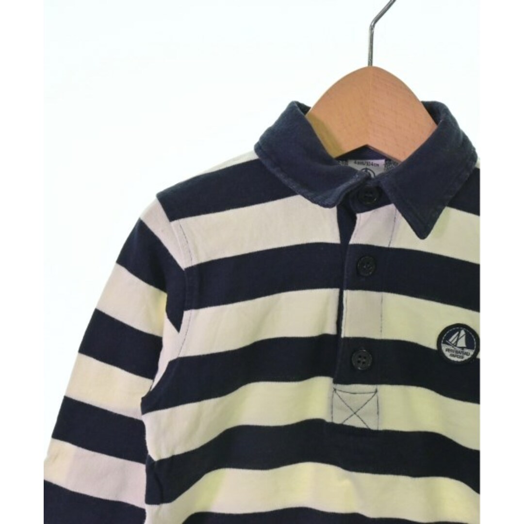 PETIT BATEAU(プチバトー)のPETIT BATEAU Tシャツ・カットソー 4ans 白x黒(ボーダー) 【古着】【中古】 キッズ/ベビー/マタニティのキッズ服女の子用(90cm~)(Tシャツ/カットソー)の商品写真