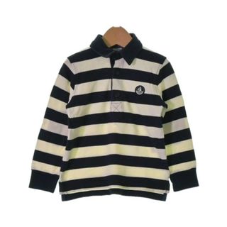 プチバトー(PETIT BATEAU)のPETIT BATEAU Tシャツ・カットソー 4ans 白x黒(ボーダー) 【古着】【中古】(Tシャツ/カットソー)