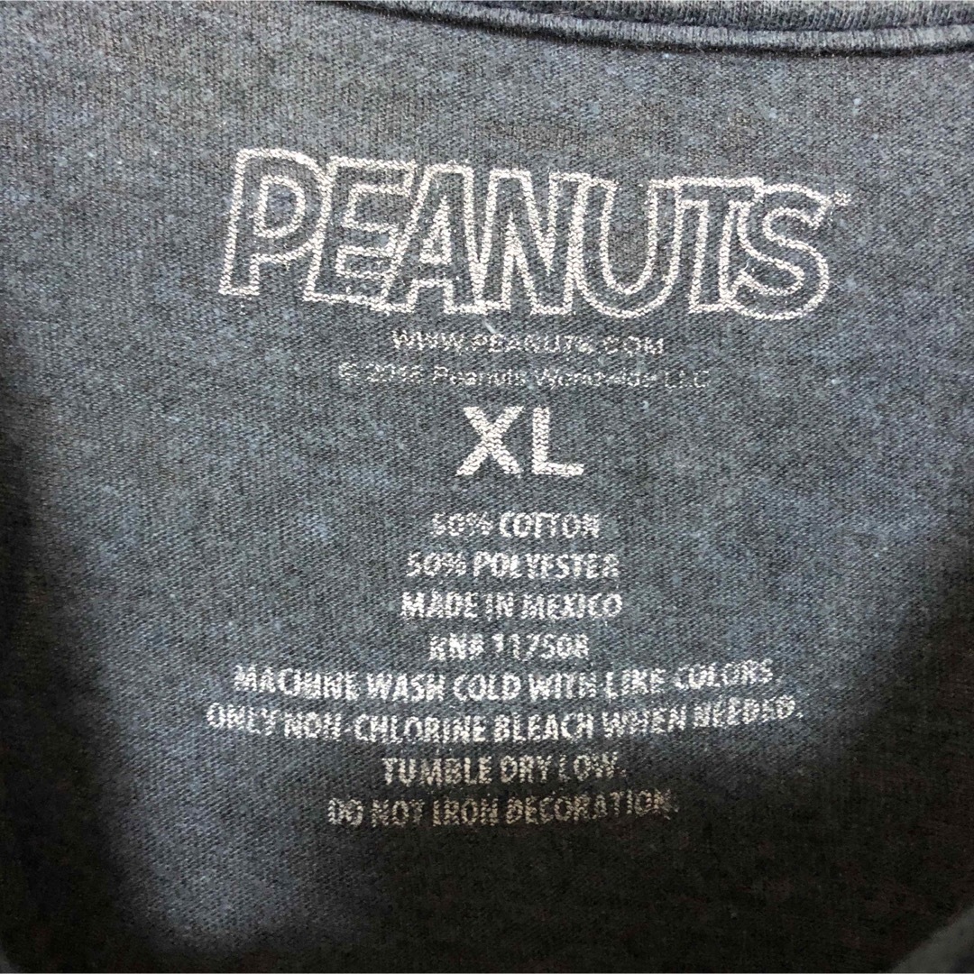 レア メキシコ製◆ピーナッツ スヌーピー Tシャツ ブラック メンズXL