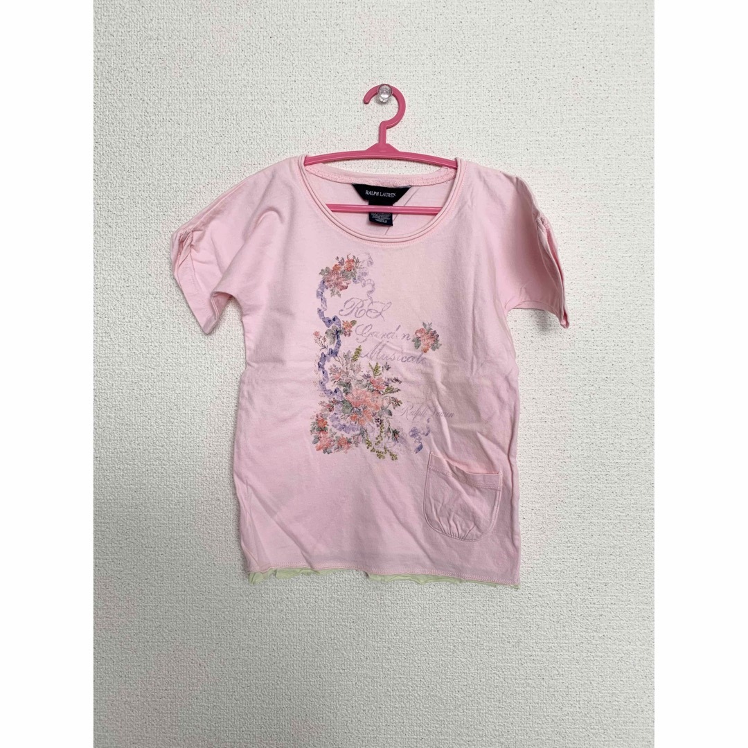 Ralph Lauren(ラルフローレン)の【】ラルフローレン　女の子　トップス　半袖　カットソー　Tシャツ　110 キッズ/ベビー/マタニティのキッズ服女の子用(90cm~)(Tシャツ/カットソー)の商品写真