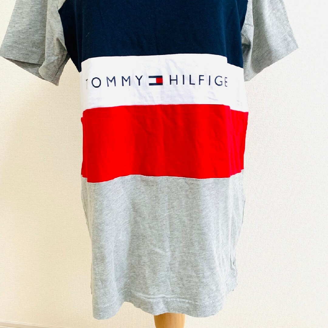 TOMMY HILFIGER(トミーヒルフィガー)のTOMMY HILFIGER トミーヒルフィガー　半袖Tシャツ　カラフル　ロゴ レディースのトップス(Tシャツ(半袖/袖なし))の商品写真