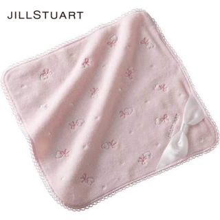 ジルスチュアート(JILLSTUART)の❤新品タグ付き ジルスチュアート タオルハンカチ【立体リボン】ピンク❤(ハンカチ)