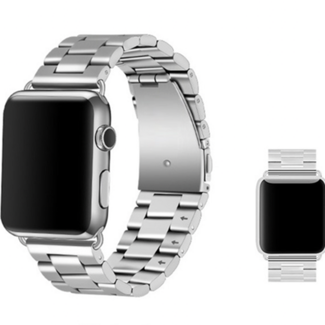 Apple Watch ( アップルウォッチ ) メタリック バンド シルバー スマホ/家電/カメラのスマホアクセサリー(その他)の商品写真