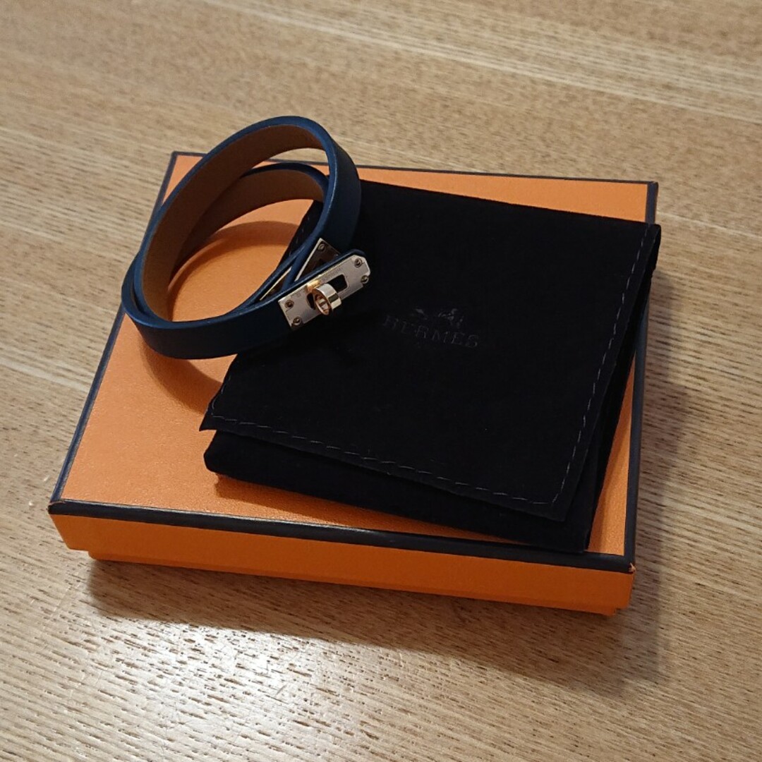 HERMES エルメス ブレスレット ミニ ケリー ドゥブルトゥール T2 黒 HERMES エルメス ブレスレット ミニ ケリー ドゥブルトゥール T2 黒