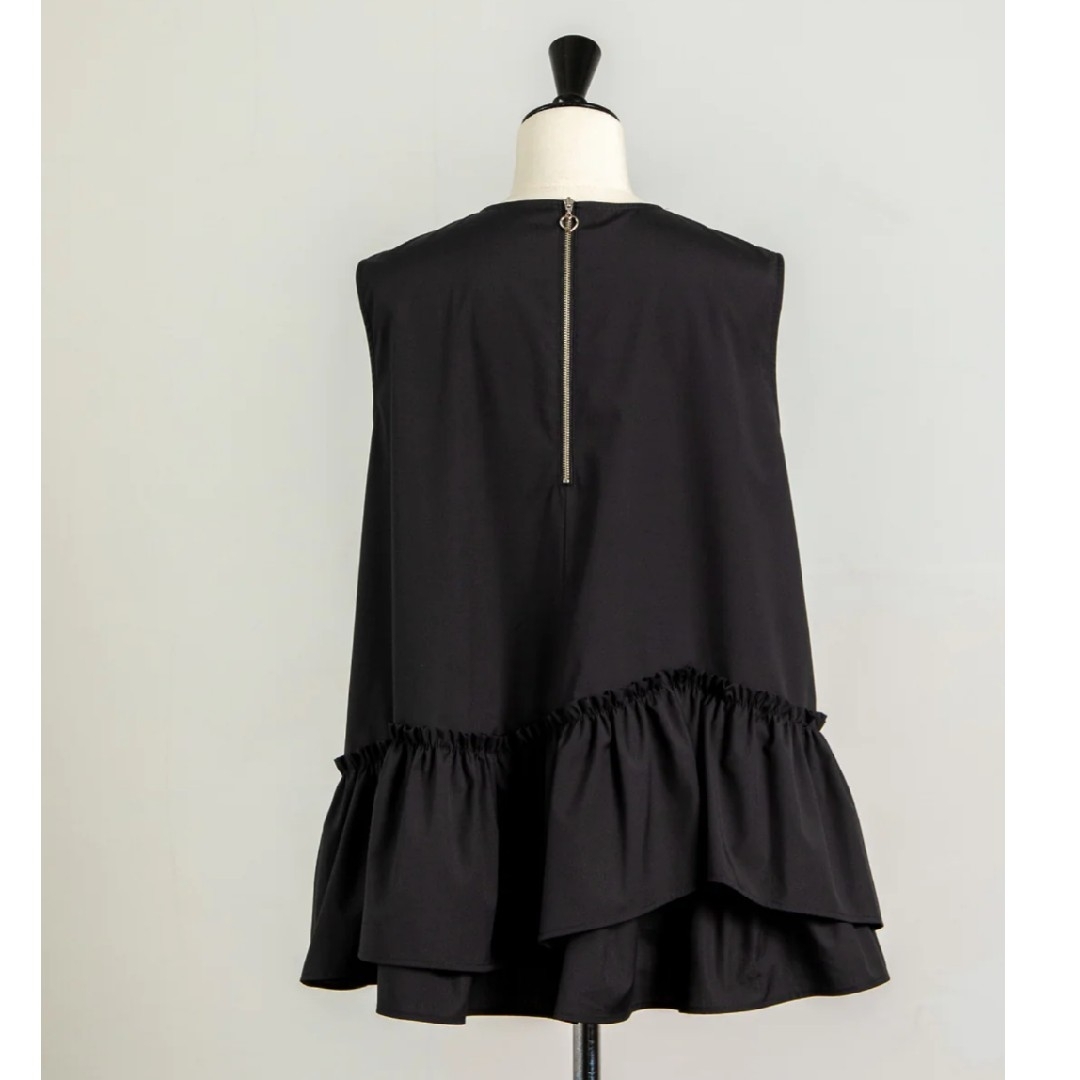 新品☆liten☆Layered Frill Blouse-BLACK-hybridautomotive.com