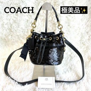 コーチ(COACH)の希少【極美品】COACH コーチ スパンコール 2Way ショルダーバッグ(ショルダーバッグ)