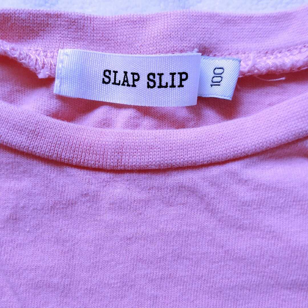 SLAP SLIP(スラップスリップ)のSLAP SLIP 女の子ノースリーブ 100cm キッズ/ベビー/マタニティのキッズ服女の子用(90cm~)(Tシャツ/カットソー)の商品写真