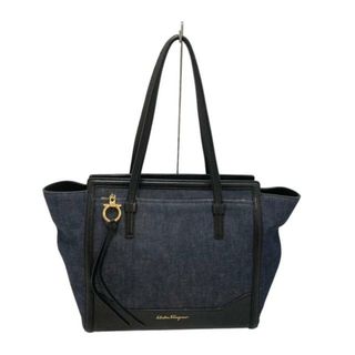 レア フェラガモ Ferragamo ショルダー チェーン デニム バッグ www