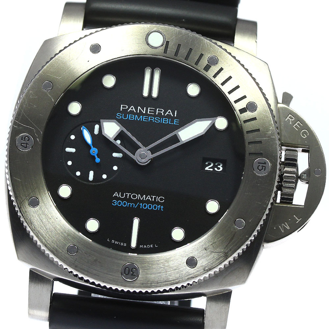 パネライ PANERAI PAM01305 ルミノール1950 サブマーシブル 3デイズ チタニオ 自動巻き メンズ 箱・保証書付き_75652026mm振動数