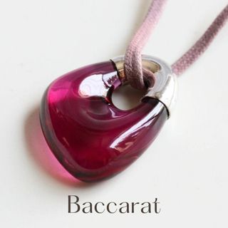 バカラ(Baccarat)のバカラ クリスタルペンダント レッド(ネックレス)