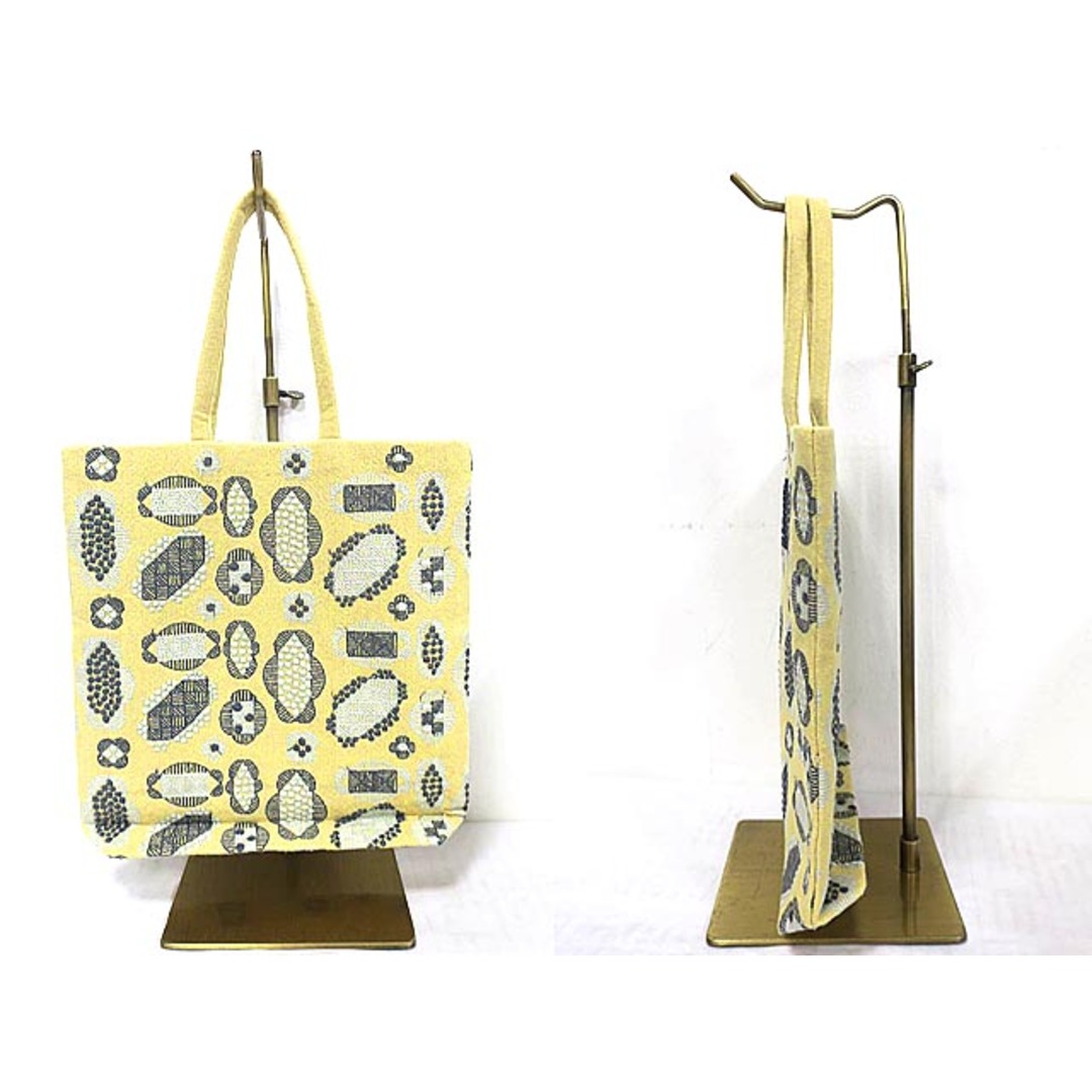 【中古】mina perhonen ミナペルホネン  バッグ  ミニトート 刺繍 ya9686 toast bag レディース シルク ウール レディースのバッグ(ハンドバッグ)の商品写真