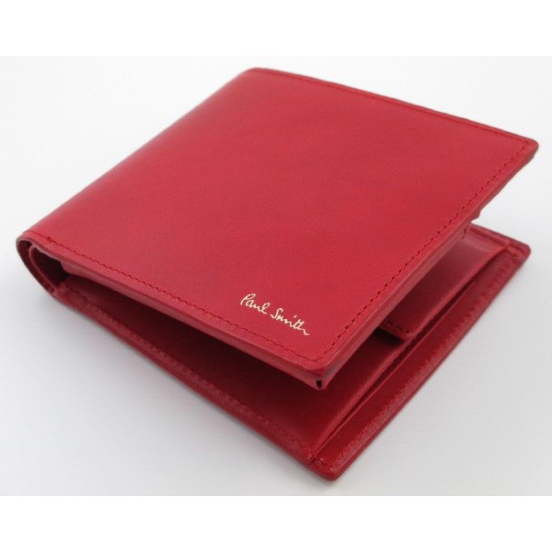 Paul Smith(ポールスミス)の☆ラスト1点限り☆新品☆箱付 ポールスミス 折り財布 レッド☆ メンズのファッション小物(折り財布)の商品写真