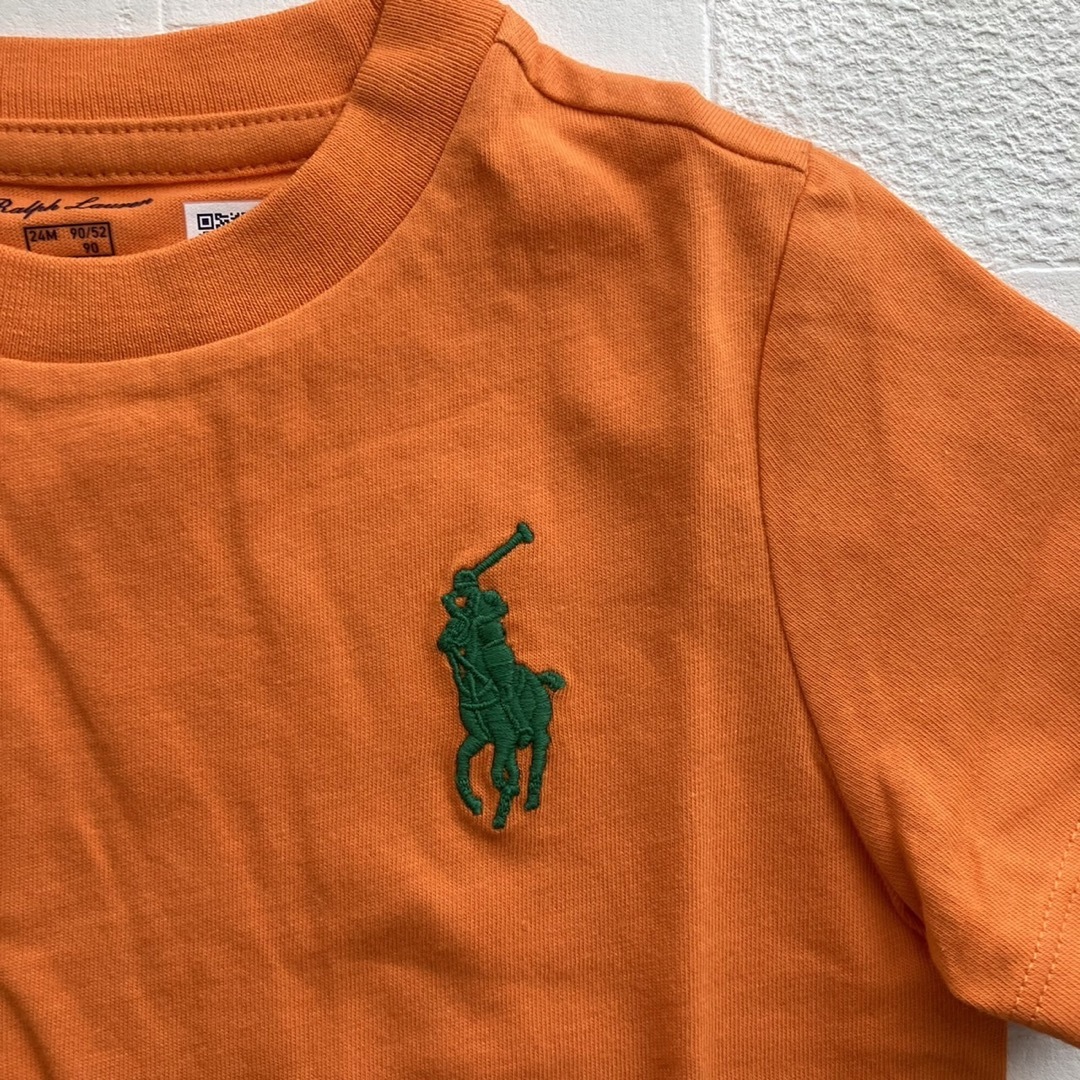 Ralph Lauren(ラルフローレン)の24m90cm    ラルフローレン  半袖　BP オレンジ キッズ/ベビー/マタニティのキッズ服男の子用(90cm~)(Tシャツ/カットソー)の商品写真