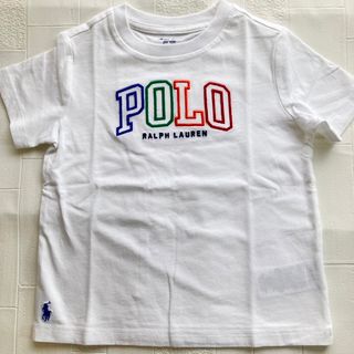 ラルフローレン(Ralph Lauren)の24m90cm   ラルフローレン  半袖　白　カラフルPOLOロゴ　Tシャツ(Tシャツ/カットソー)