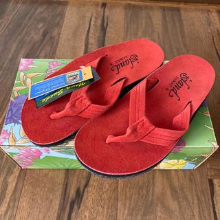 ISLAND SLIPPER - islandスリッパサンダルred6hawaiiウーマンスポーツスウェードトング