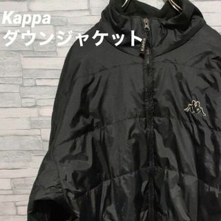 カッパ(Kappa)の90's ヴィンテージ　Kappa ダウンジャケット　黒(ダウンジャケット)