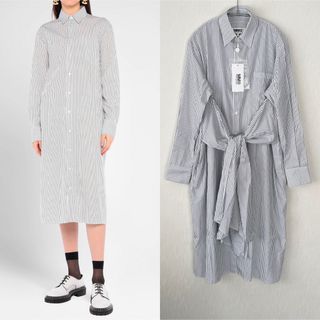 MM6 Maison Margiela ストライプ シャツワンピース | mdh.com.sa