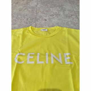 セリーヌ(celine)のCELINE クロプド　Tシャツ　イエロー　size XS(Tシャツ(半袖/袖なし))