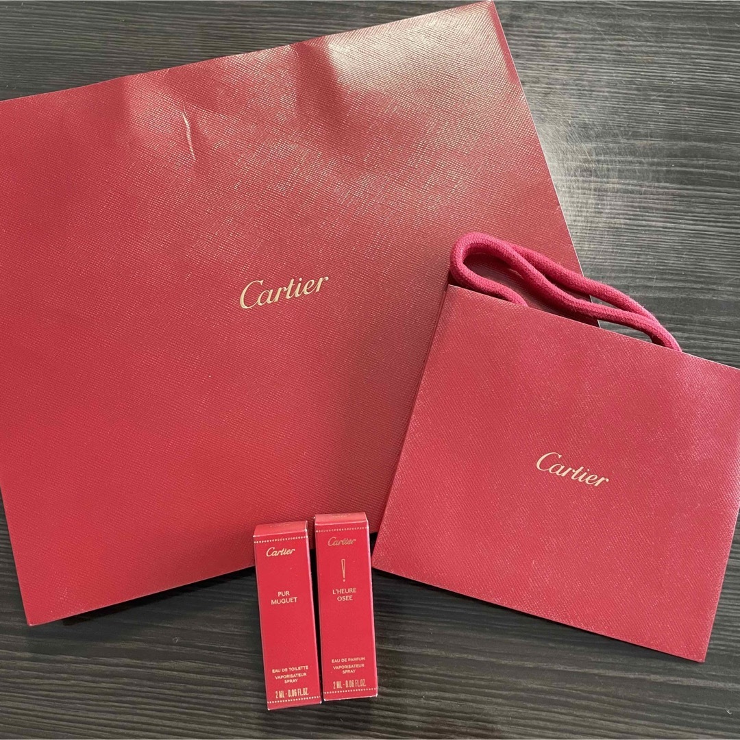 Cartier(カルティエ)のカルティエ　香水2ml ショップ袋 コスメ/美容の香水(香水(女性用))の商品写真